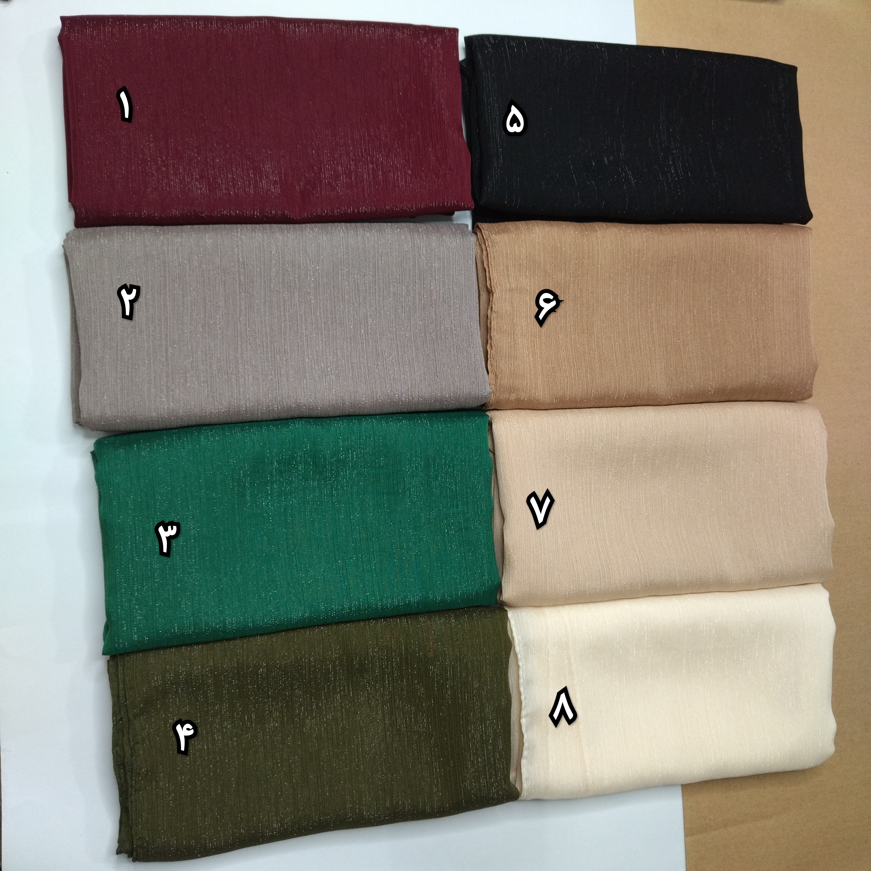 شال حریر لمه شاین دار